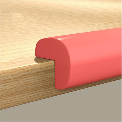 XPLKQXE Sharp Edge Safety Corner Edge Foam Padding, Edge Guards Bumpers Adhesive, Edge Corner Protector Guards for Table Edges & Sharp Corners(Red,4pcs)