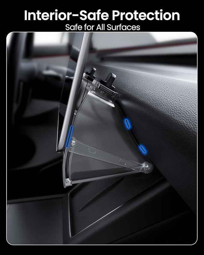 REEVAA Upgraded Tesla Model Y Hidden Under Screen Storage Box for Model Y 2020-2026 (Fit New Model Y Juniper) [One-tap Open & Stable Installation] Model Y Accessories, Center Console Organizer Tray