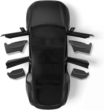 New 2025 2026 Model Y Juniper Door Side Organizer 4PCS Full-Cover TPE Front and Rear Door Side Storage Box for Refresh Model Y Juniper Interior Accessories