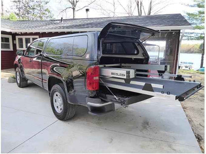 Bedslide Bedbin Side Kix Truck Bed Organizer, Storage Bin Attachments, 2 Boxes for Additional 7x44 Inches of Space on Each Side, Silver