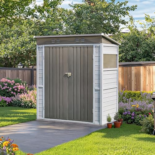 5x3 FT Outdoor Storage Shed with Windows
