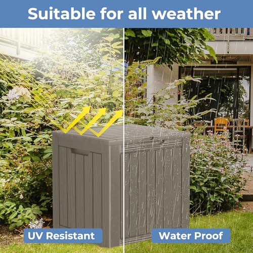 35 Gallon Small Waterproof Outdoor Storage Box