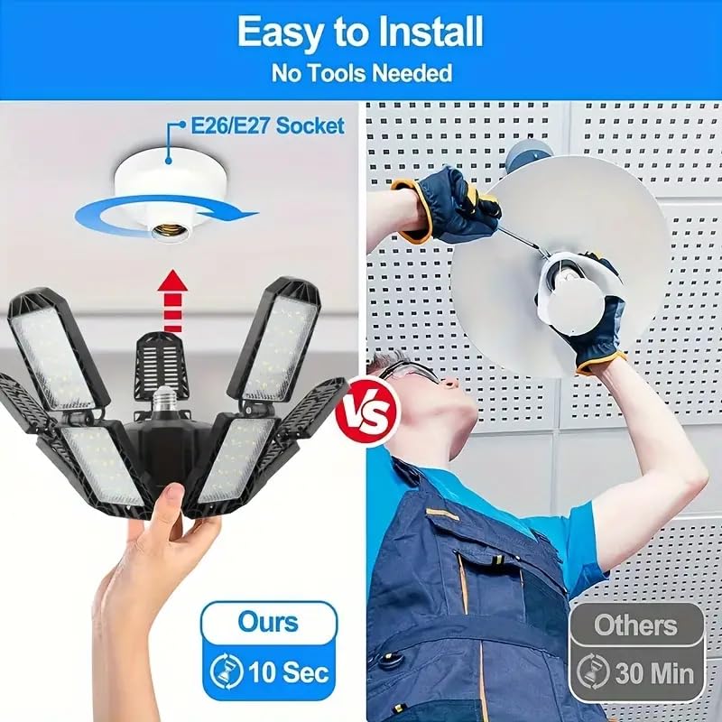 2 Packs LED Garage Light (2 Count)