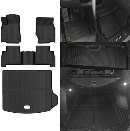 Custom Fit Floor Mats for Jeep Grand Cherokee (Include 4xe Not WK or L) 2022-2026, All Weather TPE Floor Liners with Trunk Mat, Odorless Full Set Interior Accessories