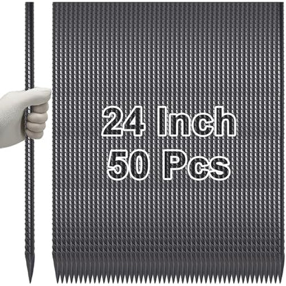 Straight Rebar Stakes 24 Inch Ground Concrete Form Stakes Heavy Duty (50 Count)