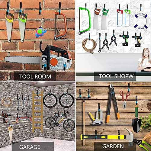 Heavy Duty Steel Garage Storage Utility Hooks (8 Count)