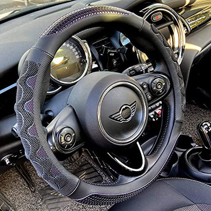 Small Size 14In Round Steering Wheel Cover Great Grip