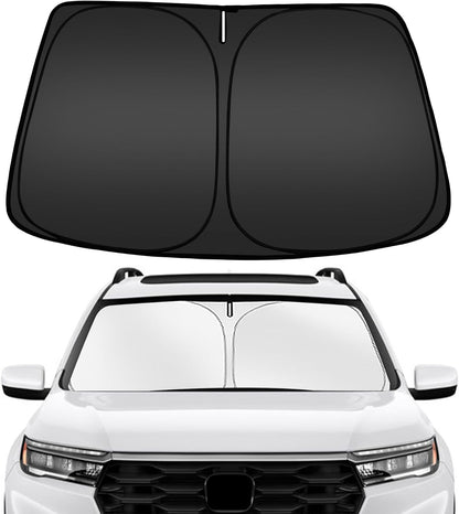 ARISMOTOR Windshield Sun Shade for Honda Pilot 2016-2024, Custom Fit Foldable Front Window Sunshade Sun Visor Protector, Block UV Rays Keep Your Car Cooler