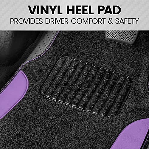 PolyPro Purple Car Seat Covers Full Set with 4