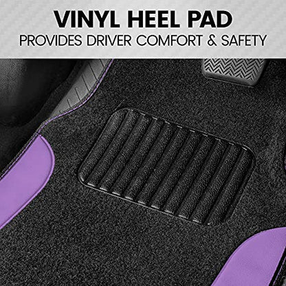 PolyPro Purple Car Seat Covers Full Set with 4