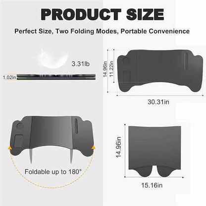 Foldable Car Tray for Tesla Model Y Model 3 S X Y Juniper, Upgraded Car Desk for Dining, in-Car Work, Travel and Outdoor