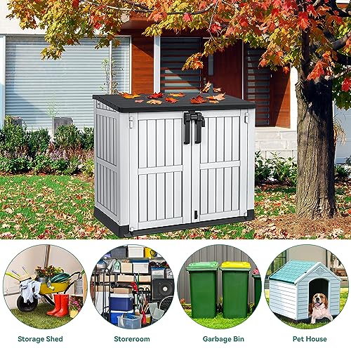 Light Gray Resin Tool Shed