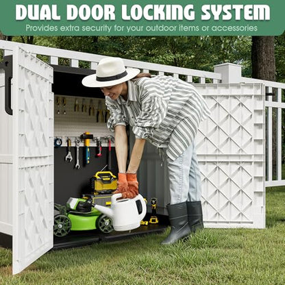 Outdoor Storage Cabinet 36 Cu Ft with Lockable Doors