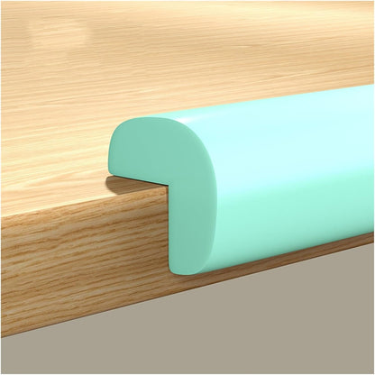 XPLKQXE Sharp Edge Safety Corner Edge Foam Padding, Edge Guards Bumpers Adhesive, Edge Corner Protector Guards for Table Edges & Sharp Corners(Green-B,1pcs)