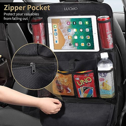 Car Backseat Organizer with Touch Screen Tablet Holder (2 Count)