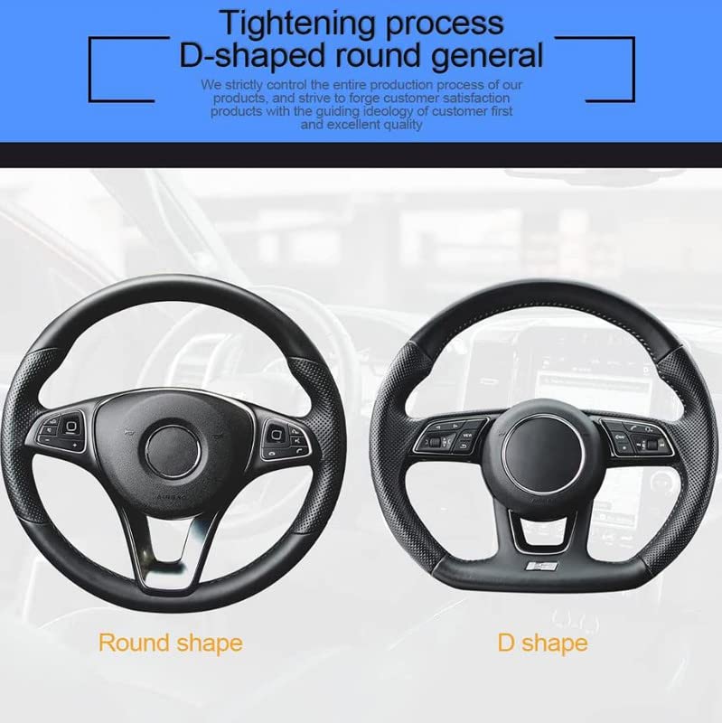 Cowhide Steering Wheel Cover
