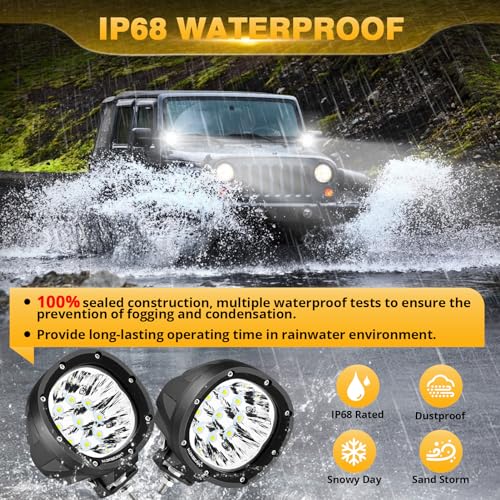 P4 Series 4 Inch 90W Round Off