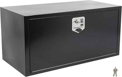 SCITOO 36" Iron Truck Bed Tool Box,Heavy Duty Crossover Storage for Most Full Size Pickups,Lockable Weatherproof Chest,Fits 36"WX18"DX18"H Truck Beds,Easy Access to Load and Unload