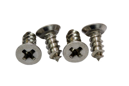 Bolt Dropper #4 x 3/8" Stainless Steel Flat Head Phillips Wood Screw, (100 pc), 18-8 (304) Stainless Steel Sheet Metal Screws - Type A Point, Plain Finish