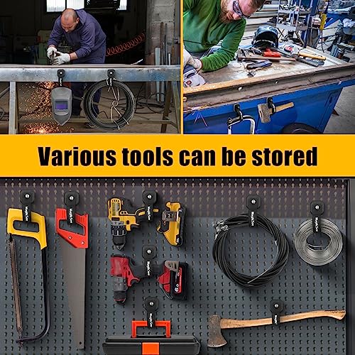 Updated 4 Pack Heavy Duty Magnetic Hook Straps for Extention Cords (4 Count)