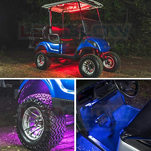 12pc Million Color LED Golf Cart Underglow Kit for 12V 4
