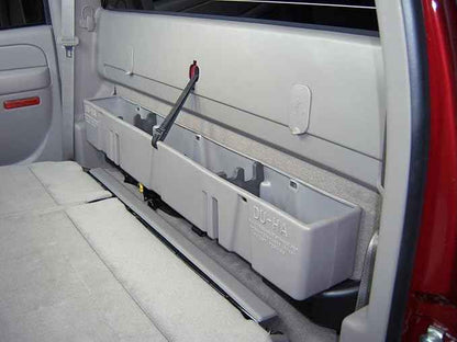 DU-HA Behind-the-Seat Storage Fits 04-07 Chevrolet/GMC Silverado/Sierra Light Duty Crew Cab, Black, Part #10023