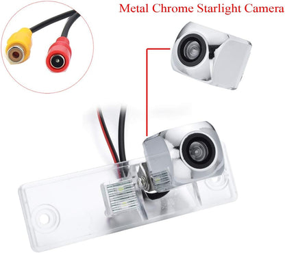 Chrome Starlight Car Rear View Camera for Toyota 4Runner/Hilux Surf/Toyota Fortuner SW4 / Toyota Innova & Waterproof and Shockproof Reversing Backup Camera (Chrome Starlight Adjustable Angle)