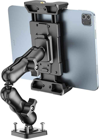 OHLPRO Tablet Mount for Truck - Heavy Duty Drill Base - Tablet Holder for Car Dashboard, iPad Holder for All 5"-13" iPad Pro Samsung Galaxy Kindle fire Tablets and Car Wall Desk etc.