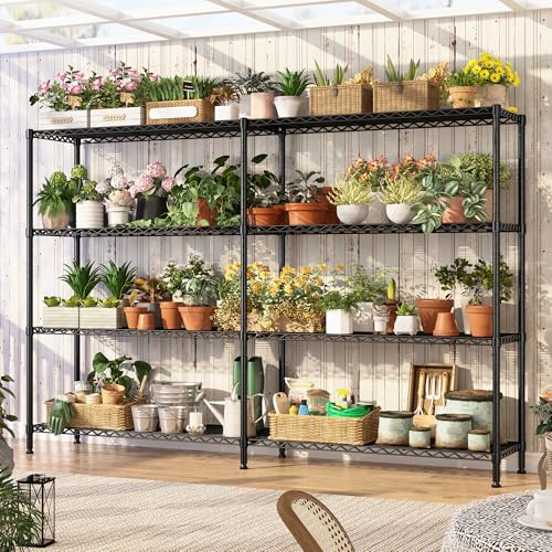 4 Tier Heavy Duty Wire Shelving