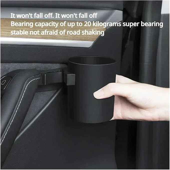 Door Cup Holder Compatible for Tesla Model Y/3/3+ 2021-2024 ABS Water Cup Holder Special Storage Supplies Drink Cup Holder Car Accessories(2PCS MY3)