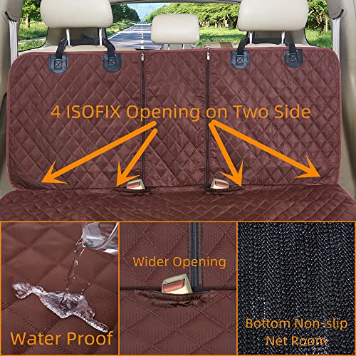 Dog Car Seat Cover for Back Seat Cover for Kids
