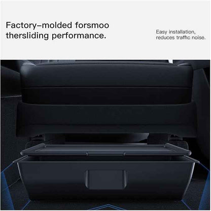 Compatible with Tesla Model Y Juniper 2025-2026 Under Seat Storage Box Car Interior Accessories Drawer Type Organizer Storage Lower Box(14T 52T.)