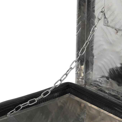SCITOO 36 Inch Heavy Duty Truck Bed Tool Box,Aluminum Crossover Storage for Most Full Size Pickups,Lockable Weatherproof Diamond Plate Chest,Fits 36" Truck Beds,Easy Access to Load and Unload