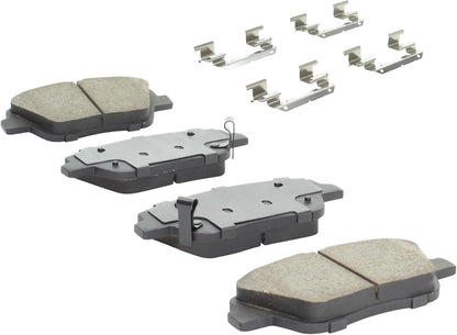 Premium Ceramic Front Brake Pads (1001-1444C) Compatible with Dodge Attitude 2014-2014, Hyundai Sonata 2009-2015, Kia Optima 2011-2016