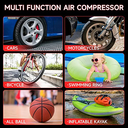 Car Battery Jump Starter with Air Compressor Portable Tire Inflator