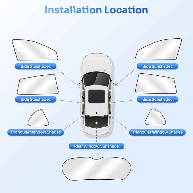 Sunshades for 2013-2018 Toyota RAV4 Accessories Sun Shade Side Rear Window Shade Cover Sun Visor Shield Privacy Protection for Camping Keep Vehicle Cool Black 7PCS