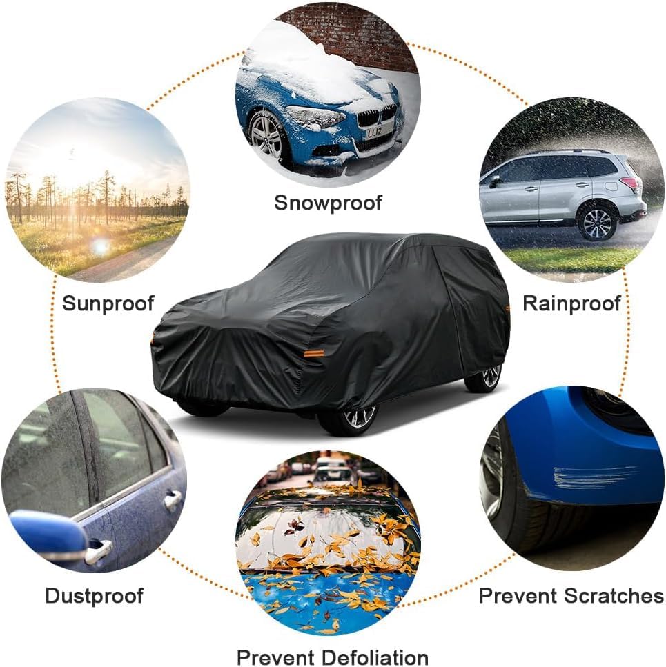 7 Layers Waterproof Car Cover for Toyota Sienna Minivan 1997