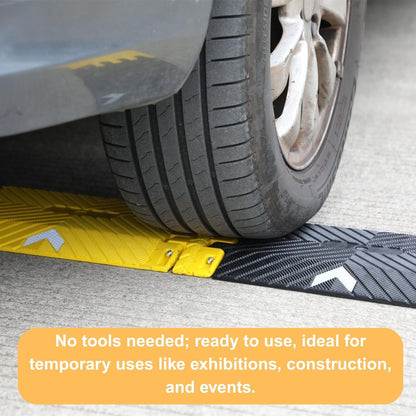 Collapsible Speed Bumps for Road - 10 Ft Portable Traffic Hump for Driveway, Parking, Asphalt to Gravel (Portable Speed Bump 10 Ft)