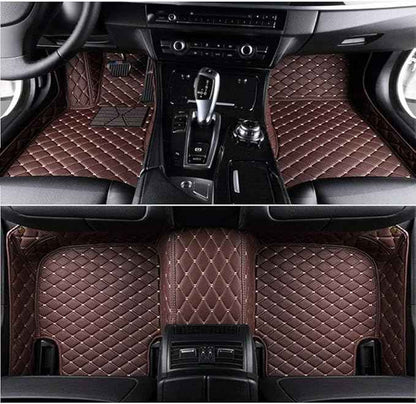 Custom Making Car Floor Mats Compatible with Audi BMW Mercedes-Benz Toyota Lexus Honda Infiniti Nissan Hyundai Kia All Models 2005-2026 (Dark Brown)