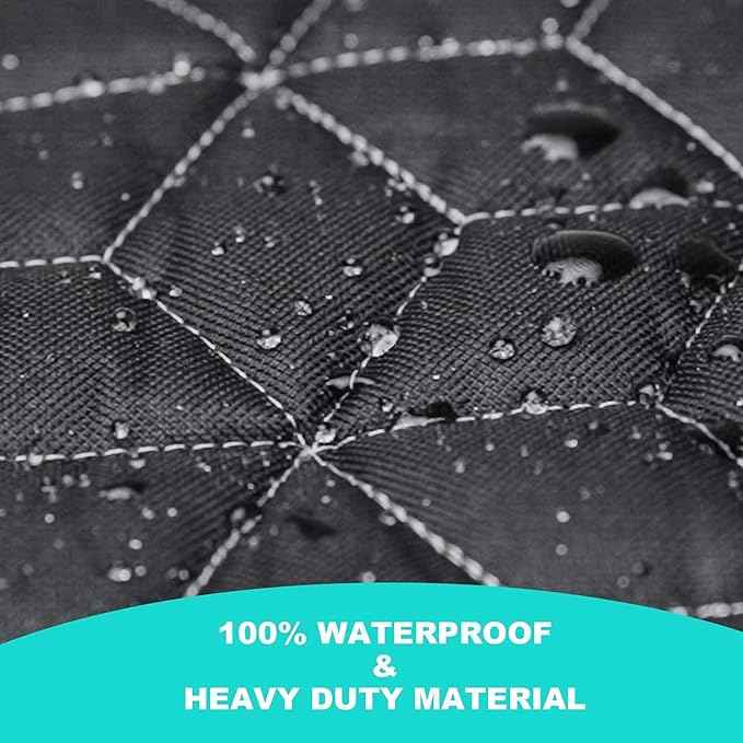 Dog Seat Covers for Back Seat,Pet Hammock for Cars, Waterproof Backseat Cover for Dogs in Car, Heavy Durable Car Hammock for SUV with Mesh Window, Non Slip Dog Car Seat Covers for Small SUV,RAV4,CRV