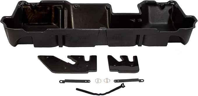 DuHa 30100 Under Seat Storage fits 2019-2026 Ram 1500 Crew Cab (New Body Style) | Black Heavy Duty Back Seat Organizer | Easy Installation | Seamless Integration