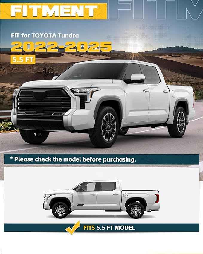 Side Bed MOLLE Panel Fit for 2022-2025 2026 Toyota Tundra 5.5 Feet with Truck Rail Truck Storage Organizer System
