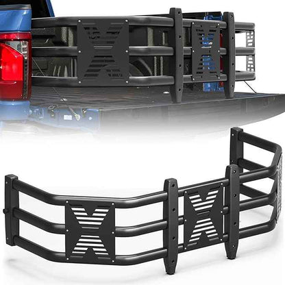 Truck Bed Extender 48"- 58" Adjustable, Heavy Duty Aluminum, Drill Required, Fits Ranger/Maverick/Colorado/Canyon/Tacoma/Frontier/Gladiator/Santa Cruz