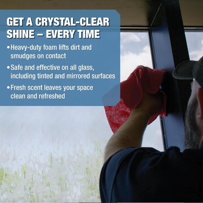 Zenex Gleamonex Premium Glass Cleaner - Fast Streak-Free Glass Cleaner Spray | Ammonia Free & Tint Safe | Removes Dirt, Grease, Smoke Film | For Glass & Plexiglas | Fresh Scent | 19 oz (2 Pack)