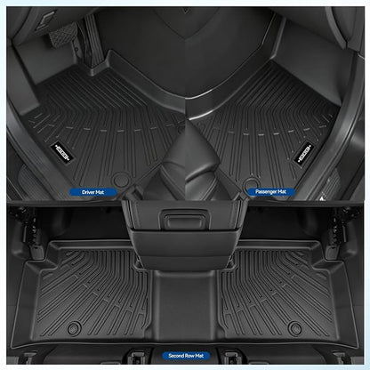 Custom Fit Floor Mats for Nissan Rogue 2014-2020, All Weather TPE Floor Liners with Trunk Mat, Odorless Full Set Interior Accessories