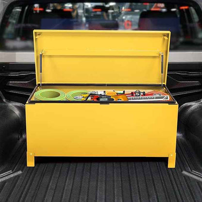 36" Steel Truck Tool Box, Heavy Duty Jobsite Tool Chest, Truck Bed Storage Organizer, Jobsite Box for Pickup Trucks, RV & Trailer, 36 * 19 * 15 Inch