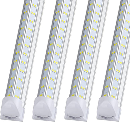 (Pack of 20), 8FT LED Shop Light Fixture - 150W 19000LM, 6000K Cold White, T8 Integrated V Shape 8' Tube Lights, High Output Bulbs for Garage Warehouse Workshop,8Feet 8Foot Led Fluorescent Bulbs