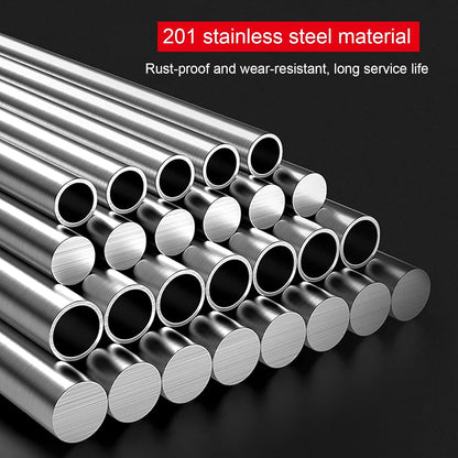 Stainless Steel Parking Bollards for Driveway, Industrial Safety Bollards Reflective Channelizer Post, Parking Barrier, Sturdy and Durable, Easy to Install, for Crowd Control(Silver (4pcs),7.6*60cm/3*