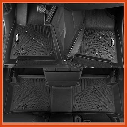 Custom Fit Floor Mats for 2001-2004 Toyota Tacoma(Only Fit for Tacoma Double Cab), All Weather TPE Floor Liners, Odorless Full Set Interior Accessories