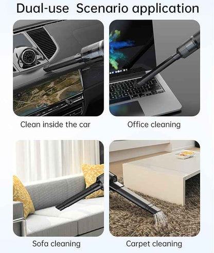 Foldable Car Vacuum Cleaner for Tesla Model 3 Y X S, 4-in-1 Cordless Handheld Vacuum,12000PA High Power, Tesla Mini Portable Car Vacuum with LED, Tesla Model Y 3 X S Accessories 2025-2017